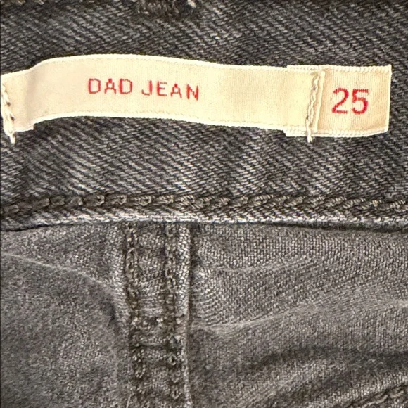 Levi’s Dad Jeans 25 Baggy Straight Leg Washed Black High Rise Utility Denim - Picture 6 of 9